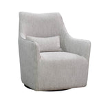 Kenny Swivel Club Chair - Woven Linen 3 - FURNITURE - chair LH IMPORTS