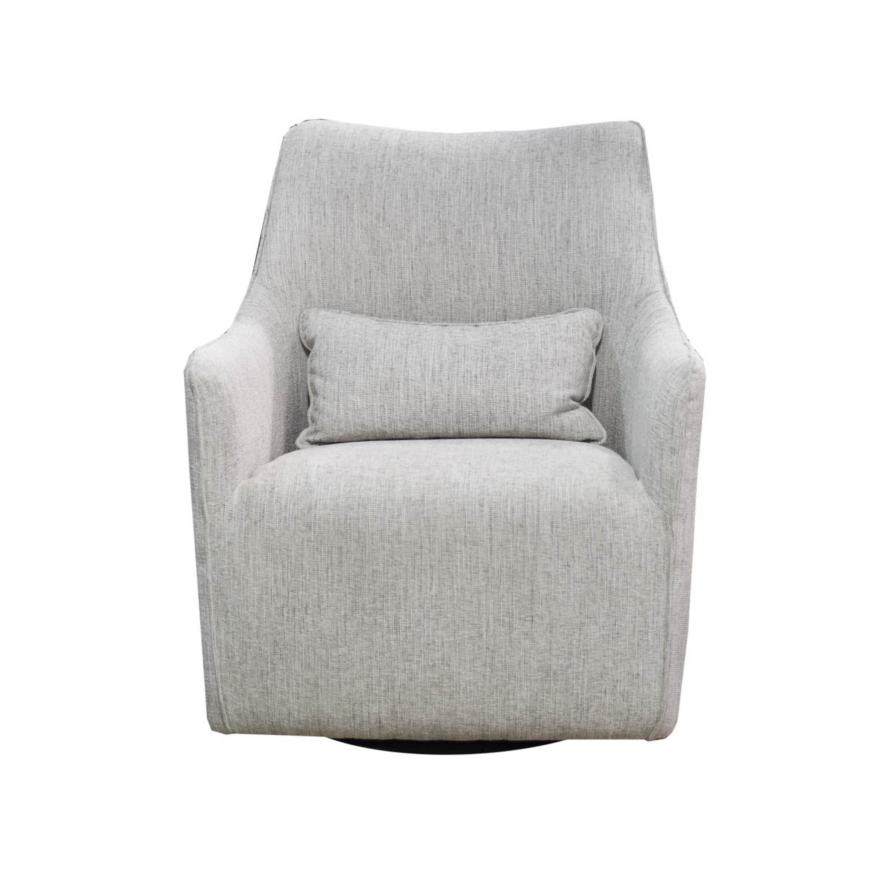 Kenny Swivel Club Chair - Woven Linen 3 - FURNITURE - chair LH IMPORTS