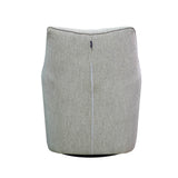 Kenny Swivel Club Chair - Woven Linen 3 - FURNITURE - chair LH IMPORTS