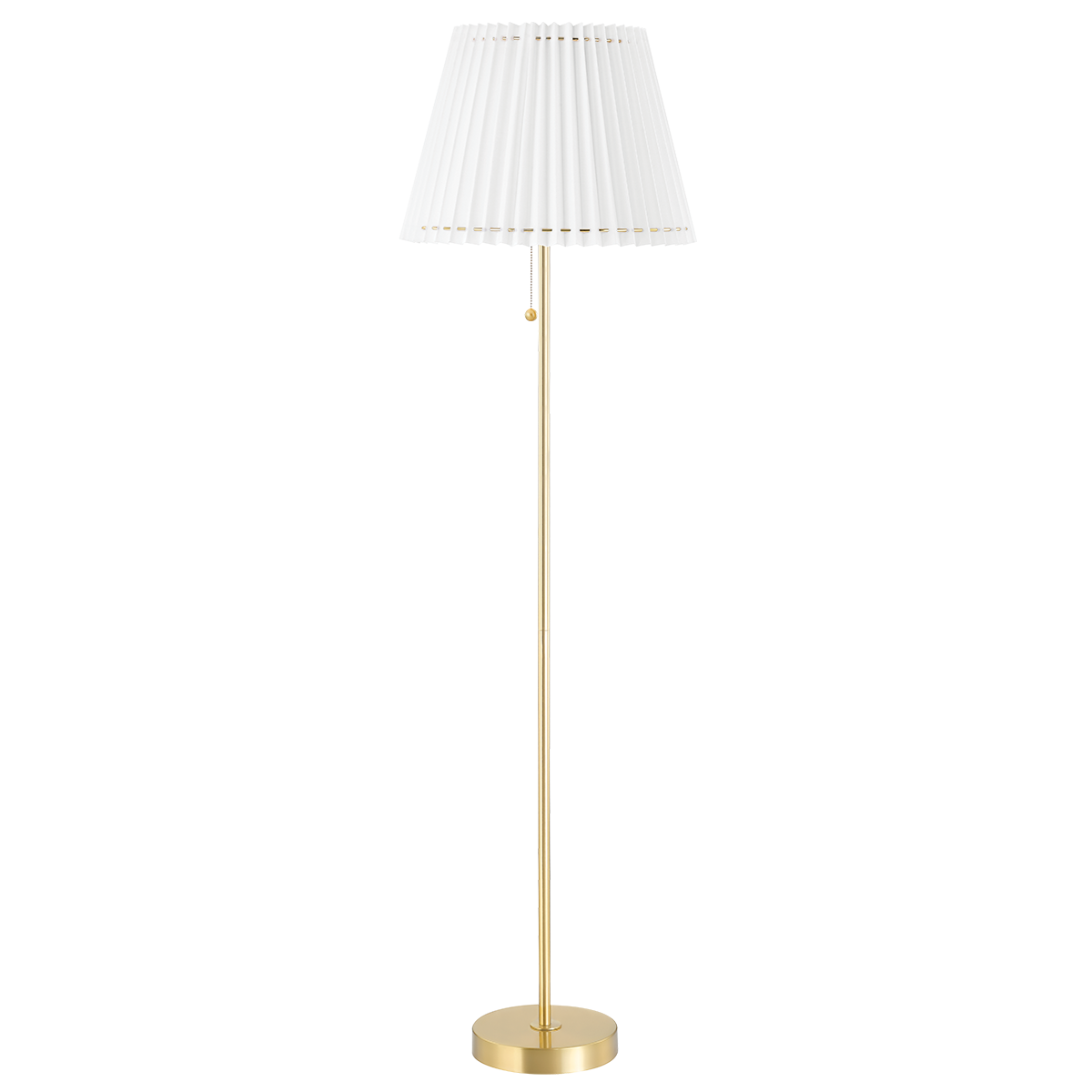 Demi Floor Lamp LIGHTING - floor lamp Hudson Valley Lighting Aged Brass