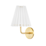 Demi Wall Sconce LIGHTING - sconce Hudson Valley Lighting Curved Aged Brass