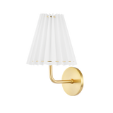 Demi Wall Sconce LIGHTING - sconce Hudson Valley Lighting Curved Aged Brass