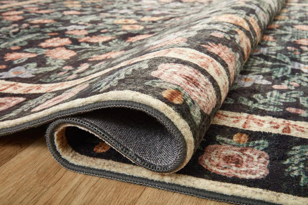 Rifle Paper Co. X Loloi/ Eden Mughal Garden Black Rug 0-RUGS-patterned Loloi