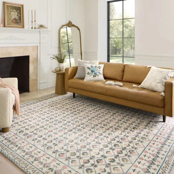 Rifle Paper Co. X Loloi Eden Lattice Ivory Rug 0-RUGS-patterned Loloi