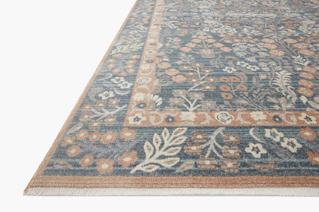 Rifle Paper Co. X Loloi/ Holland Lotte Navy Rug 1-RUGS-patterned Loloi