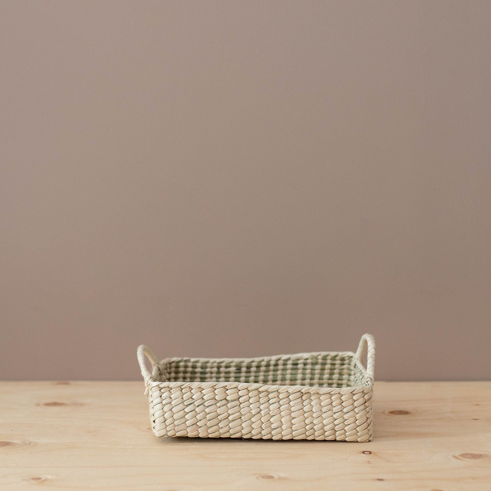 Handwoven Basket Tray with Handles FINNBIRD - basket Coconeh