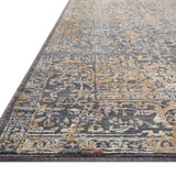 Loloi Indra Graphite / Sunset Rug 0-RUGS-patterned Loloi