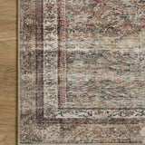 Chris Loves Julia x Loloi Jules Ink / Terracotta Rug 0-patterned rugs Loloi