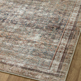Chris Loves Julia x Loloi Jules Ink / Terracotta Rug 0-patterned rugs Loloi