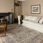 Chris Loves Julia x Loloi Jules Ink / Terracotta Rug 0-patterned rugs Loloi