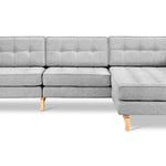 Gus* Modern Jane 2 Bi-Sectional 2 - FURNITURE - sectional Gus Bayview Silver Ash Natural