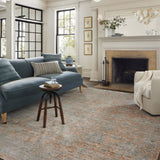 Jean Stoffer x Loloi Katherine Terracotta / Smoke Rug 0-patterned rugs Loloi