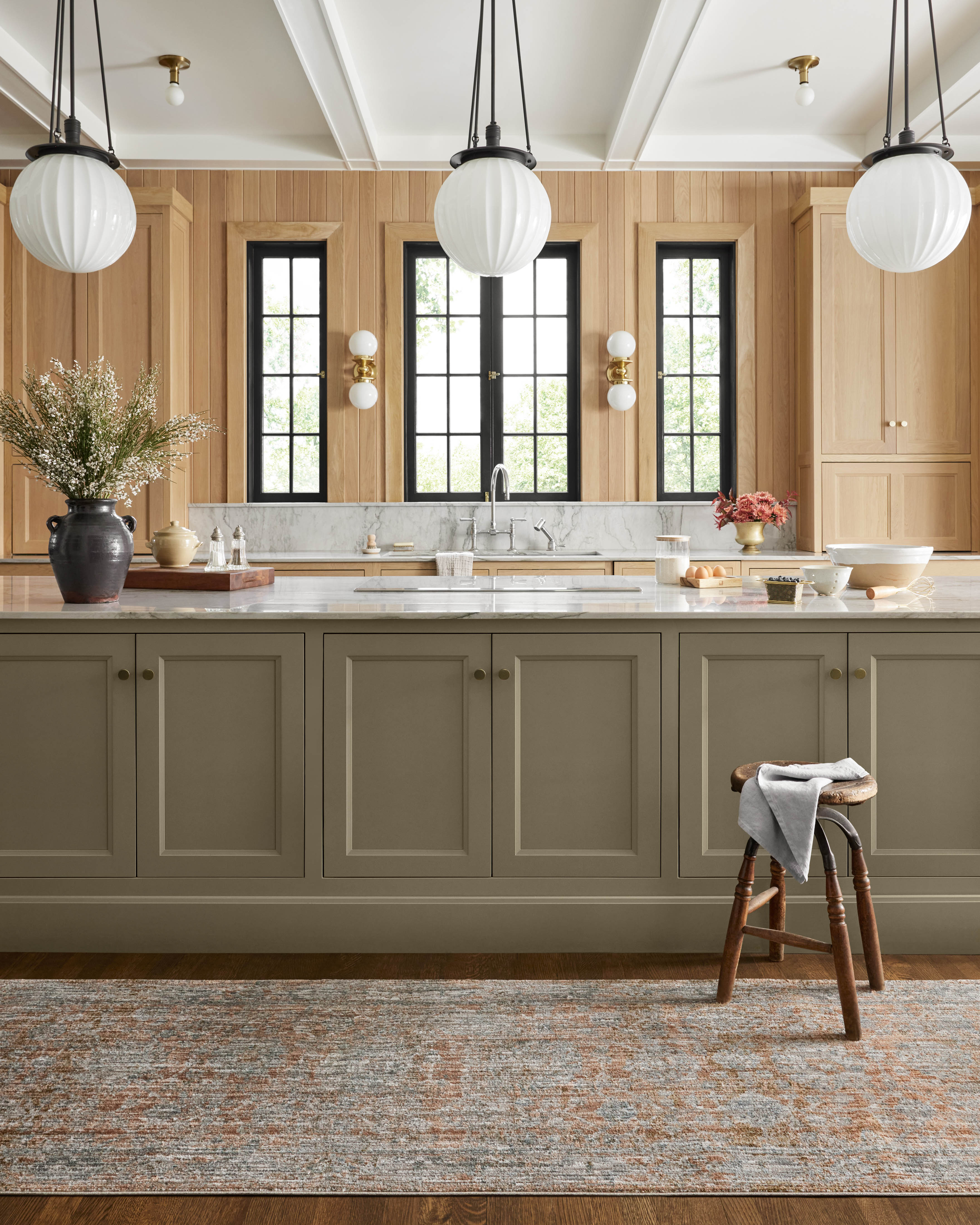 Jean Stoffer x Loloi Katherine Terracotta / Smoke Rug 0-patterned rugs Loloi