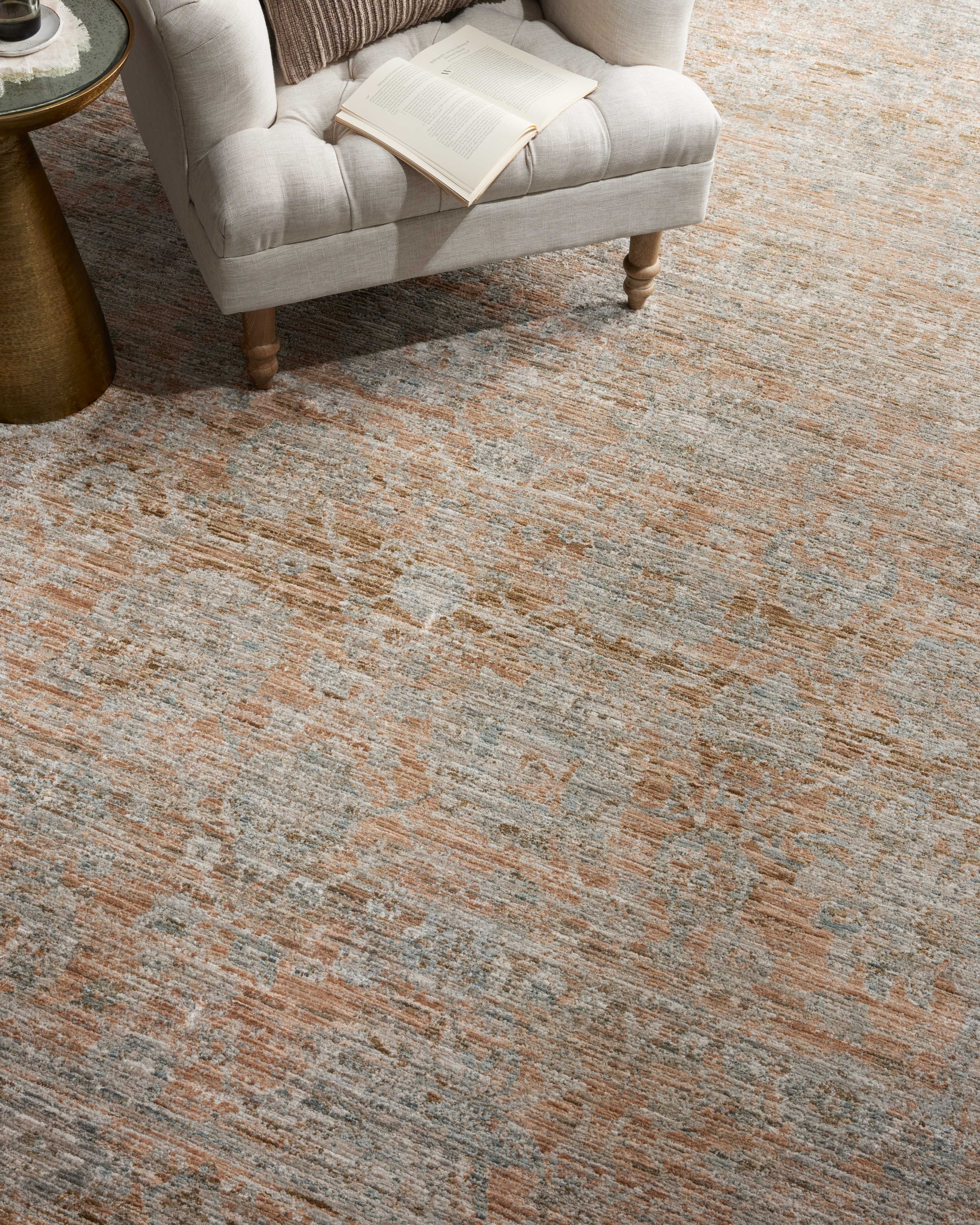 Jean Stoffer x Loloi Katherine Terracotta / Smoke Rug 0-patterned rugs Loloi