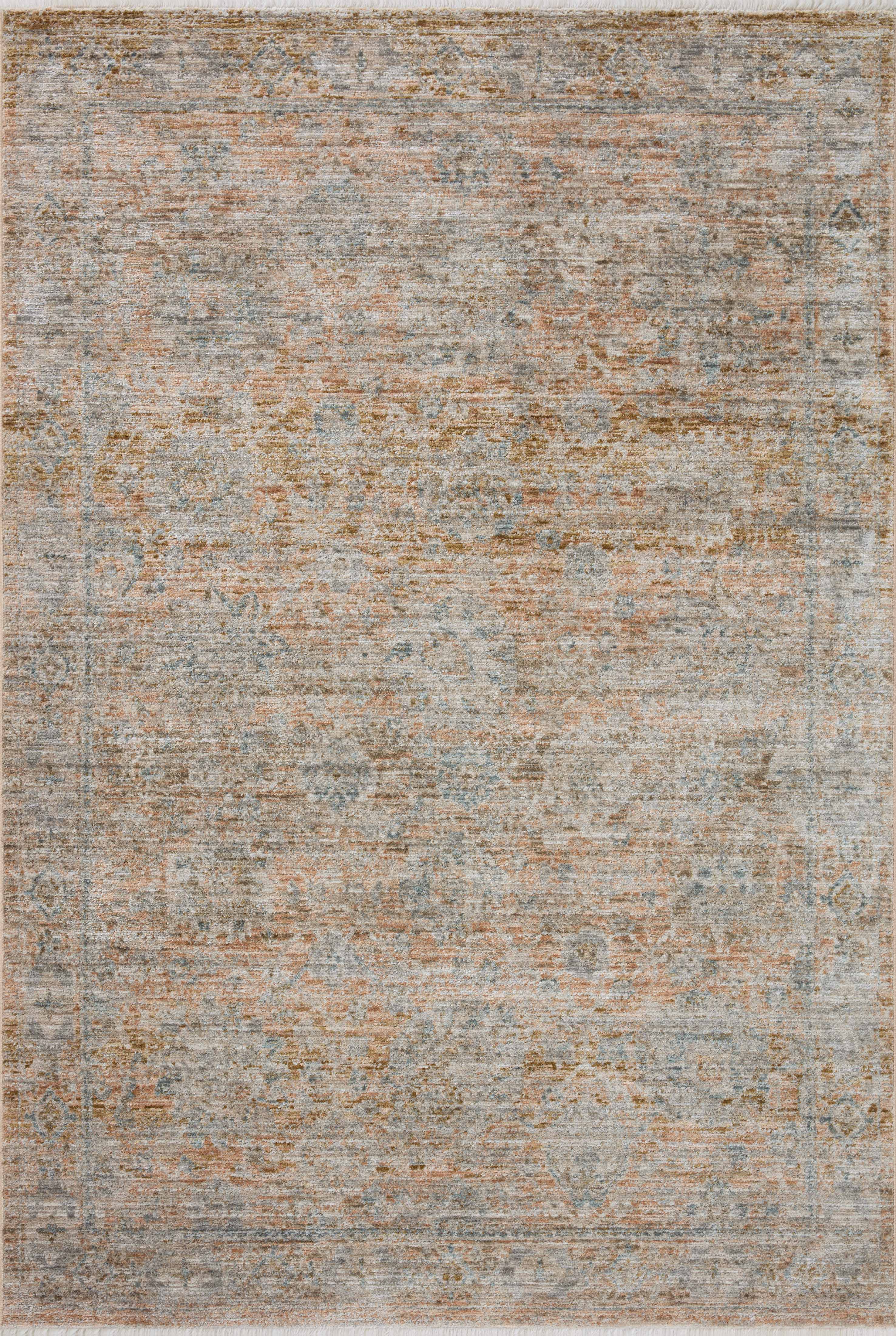 Jean Stoffer x Loloi Katherine Terracotta / Smoke Rug 0-patterned rugs Loloi