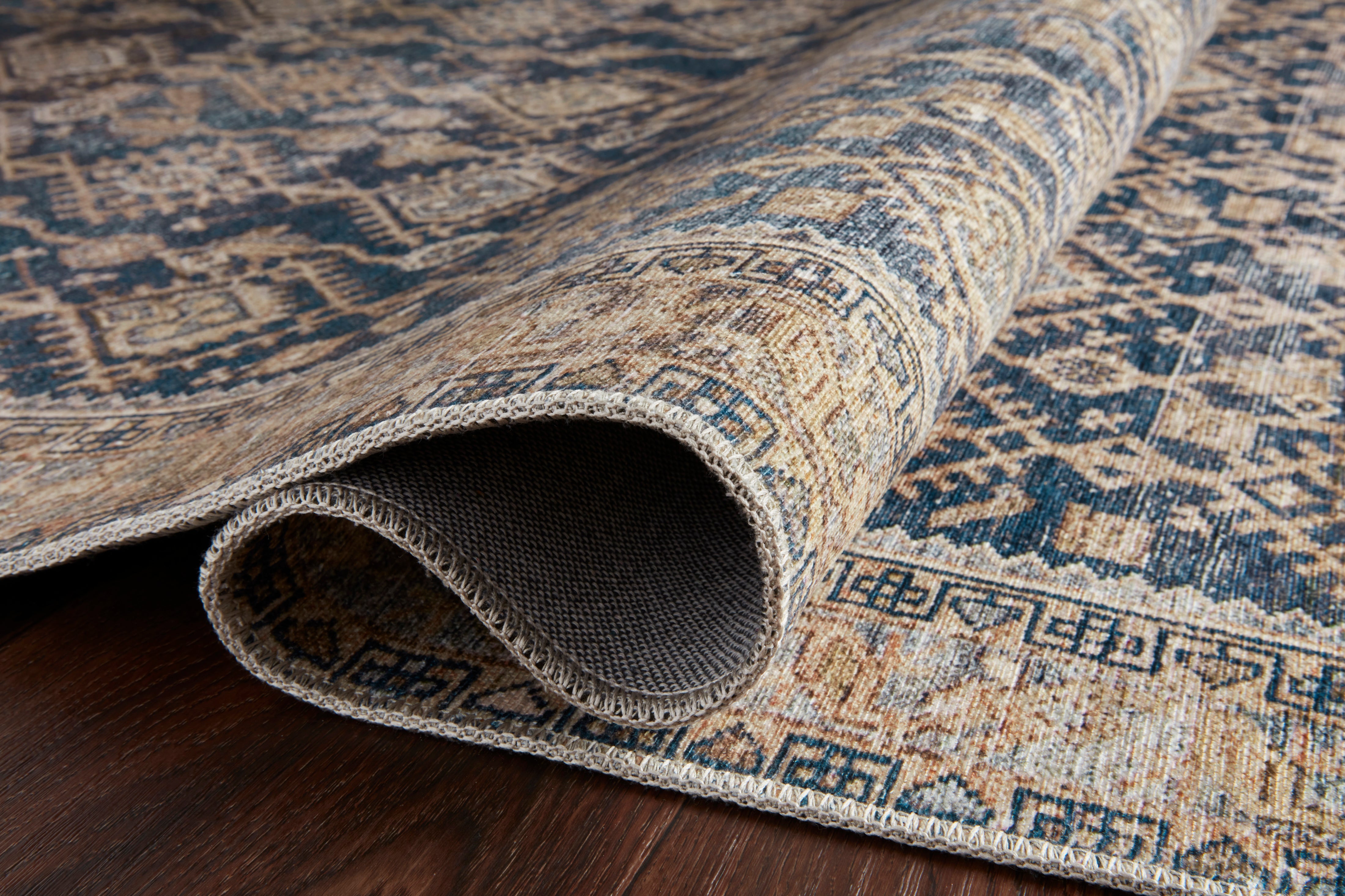 Loloi Lenna Indigo / Natural Rug 2 - RUGS - patterned Loloi