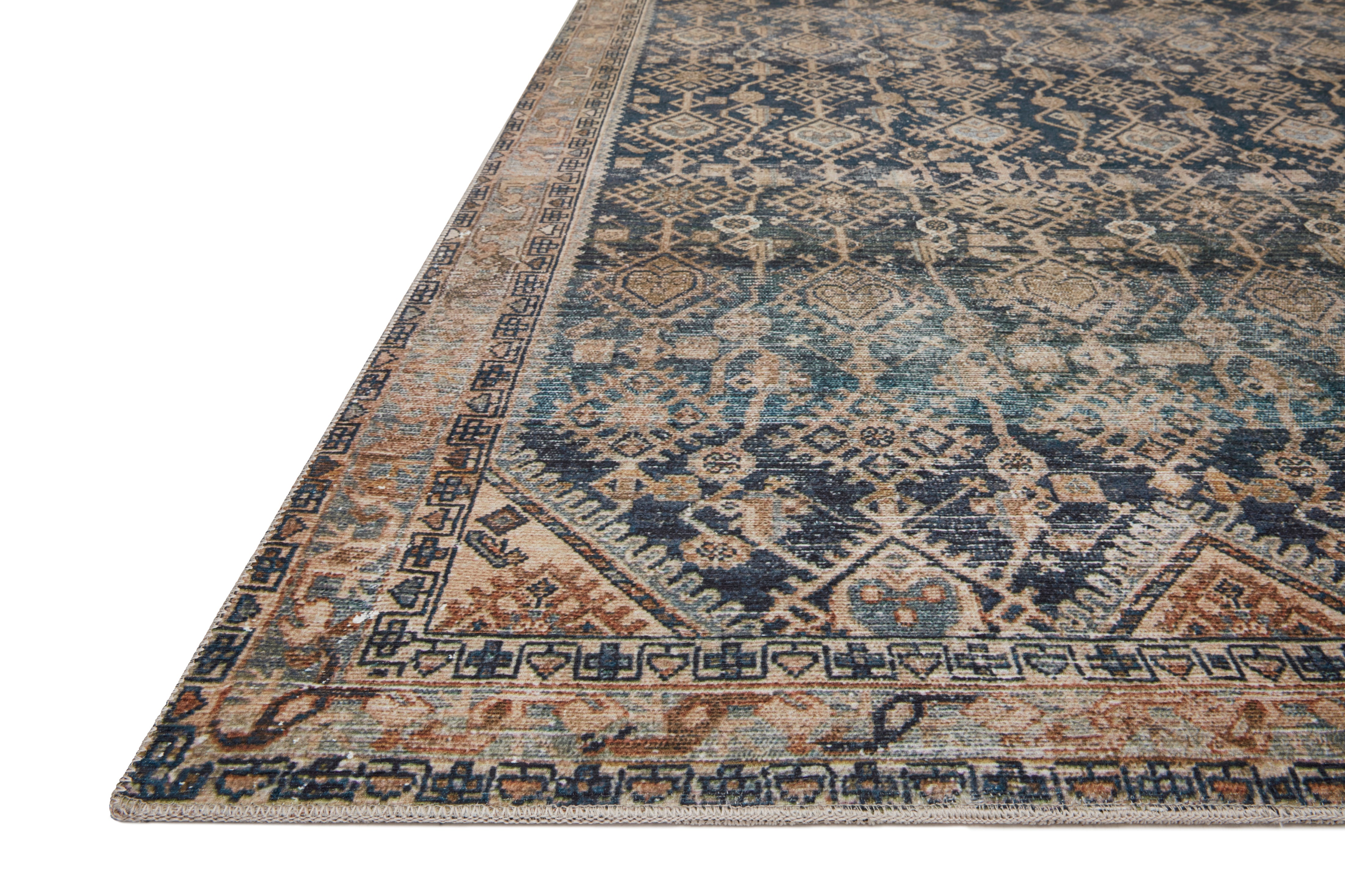 Loloi Lenna Indigo / Natural Rug 2 - RUGS - patterned Loloi