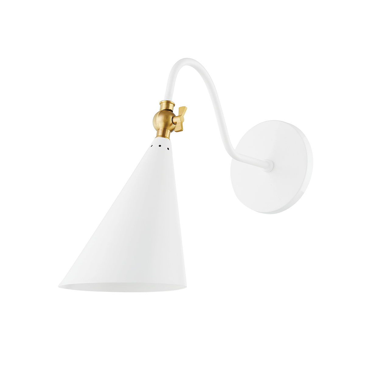 Lupe Wall Sconce LIGHTING - sconce Hudson Valley Lighting White