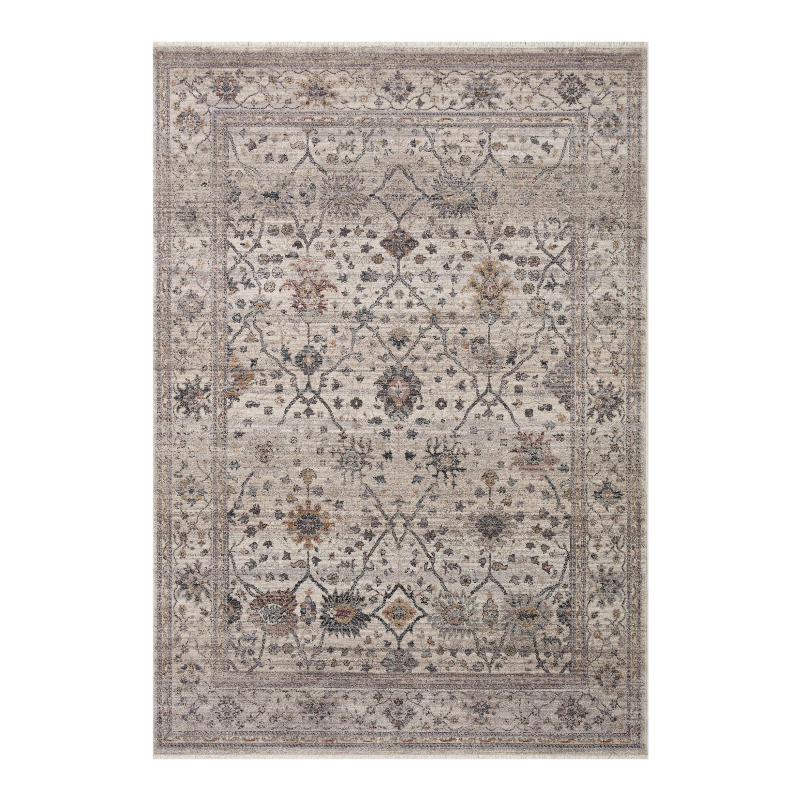 Loloi Lyra Pebble / Multi Rug 0-RUGS-patterned Loloi