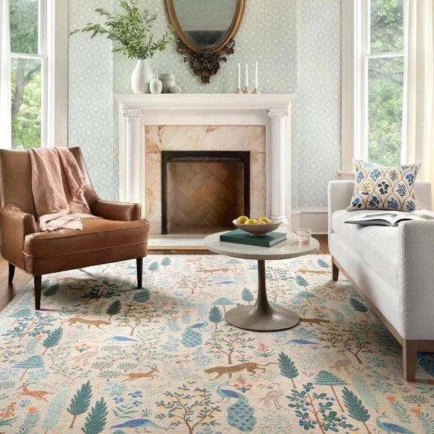Rifle Paper Co. X Loloi/ Menagerie Forest Cream 3 - RUGS - patterned Loloi