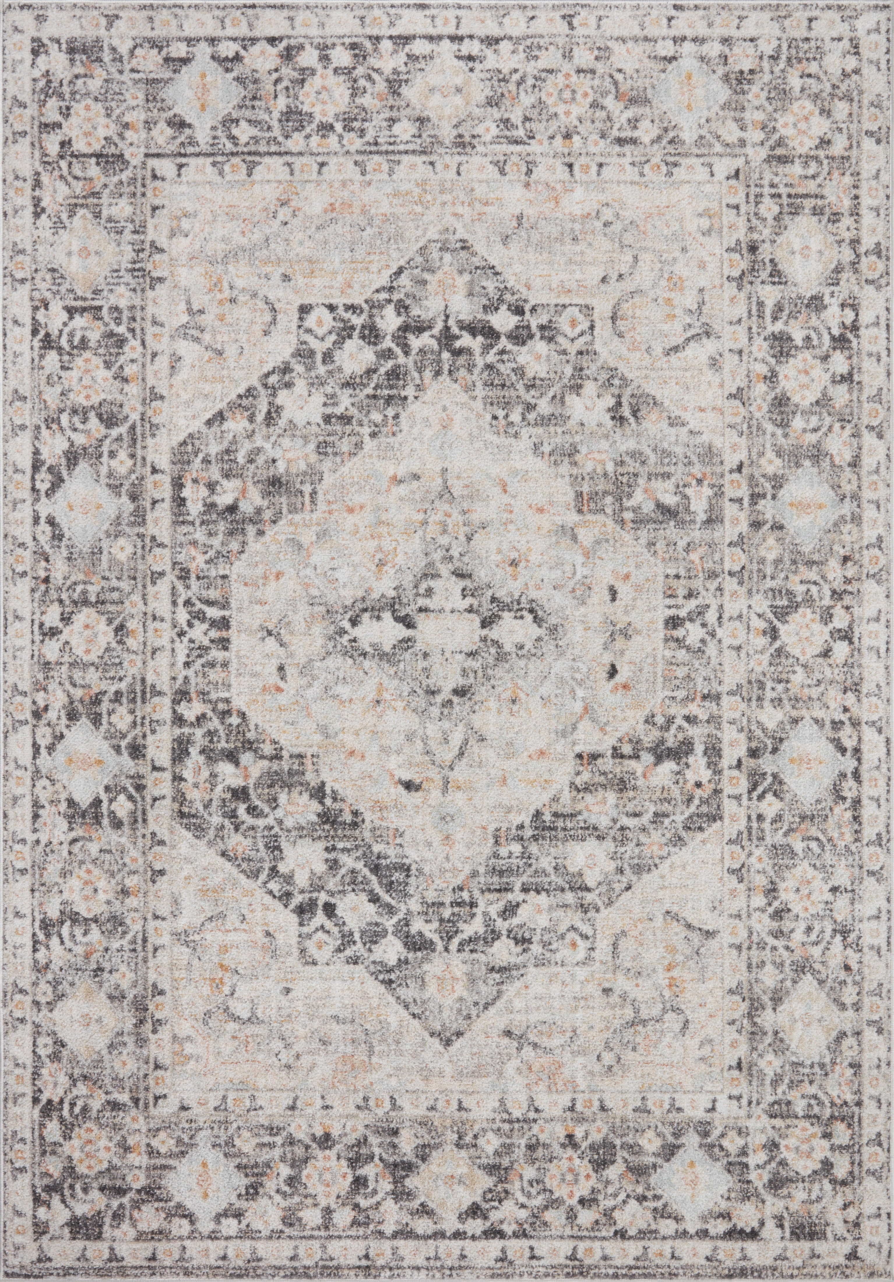 Loloi Monroe Charcoal / Multi Rug 0-RUGS-patterned Loloi