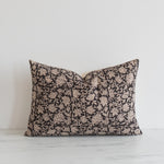Mica Floral Pillow Cover 00-1 - PILLOWS - block print - neutral Rug & Weave Pillows 14" x 20"