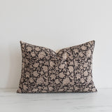 Mica Floral Pillow Cover 00-1 - PILLOWS - block print - neutral Rug & Weave Pillows 14" x 20"