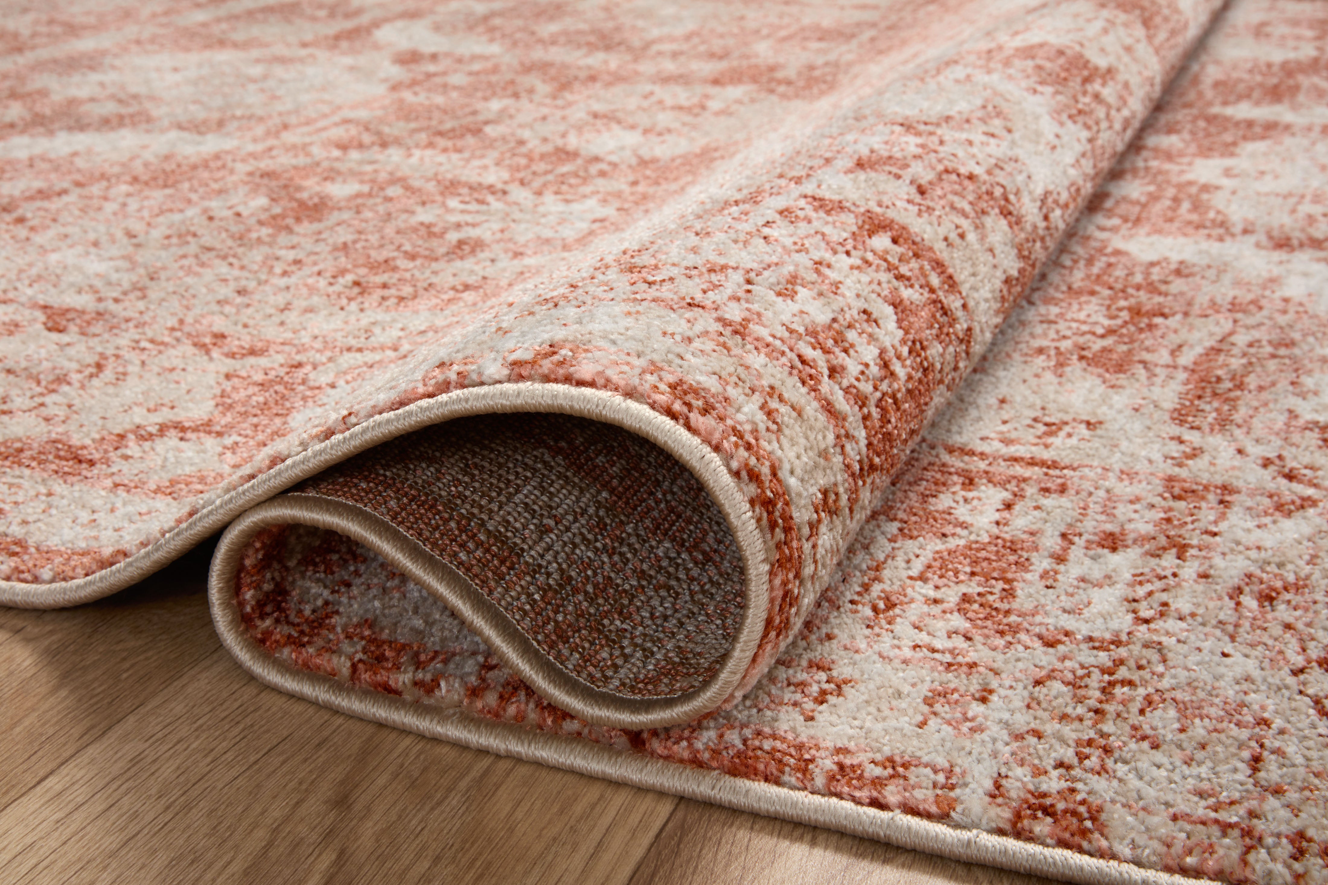 Loloi Odette Rust / Ivory Rug 0-RUGS-patterned Loloi