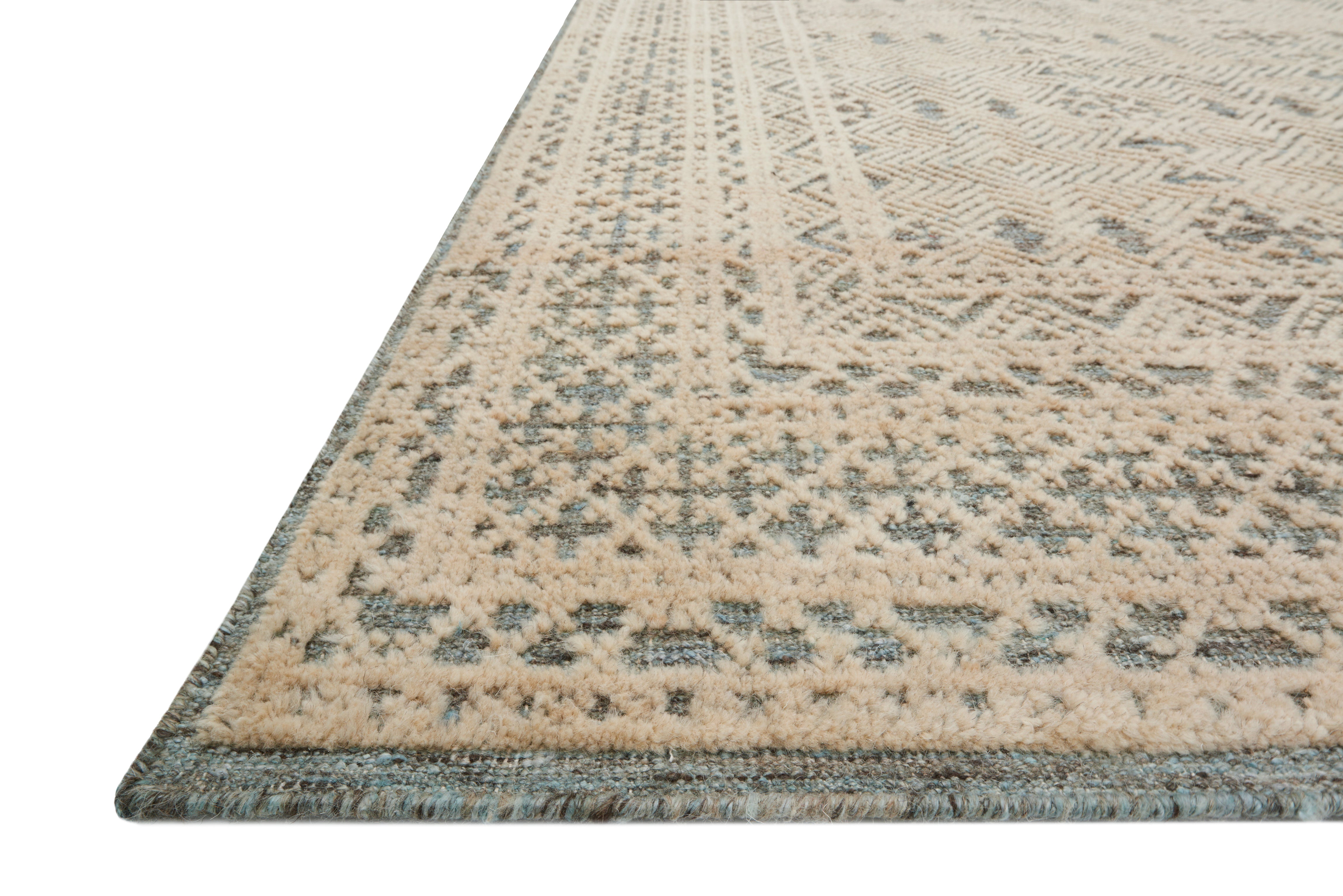 Loloi Origin Blue / Natural Rug 2-RUGS - wool Rug & Weave