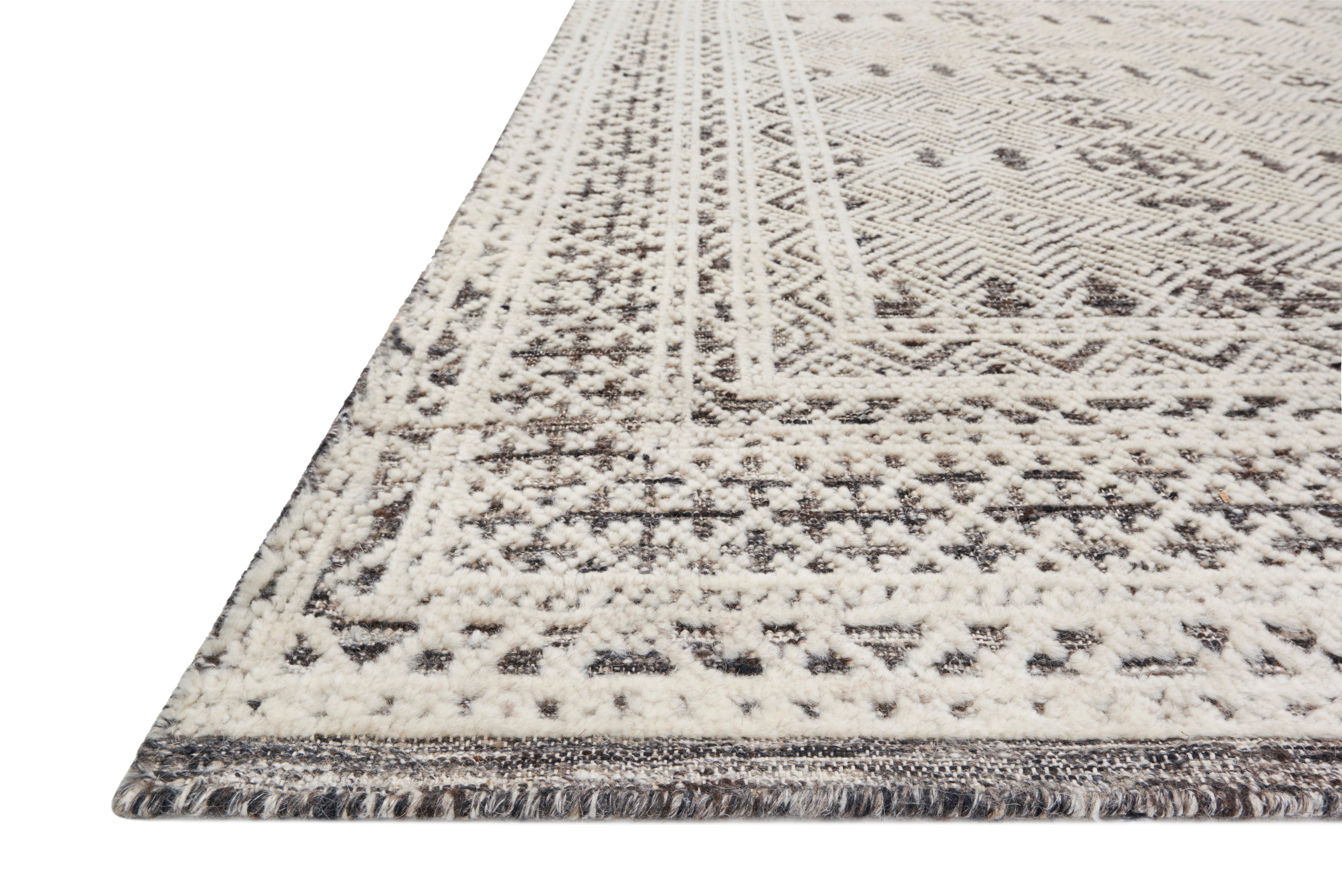 Loloi Origin Grey / Ivory Rug 2-RUGS - wool Rug & Weave