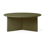 Gus* Modern Odeon Coffee Table - Olive 4 - b - FURNITURE - coffee table - round Gus Default Title