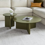 Gus* Modern Odeon Coffee Table - Olive 4 - b - FURNITURE - coffee table - round Gus