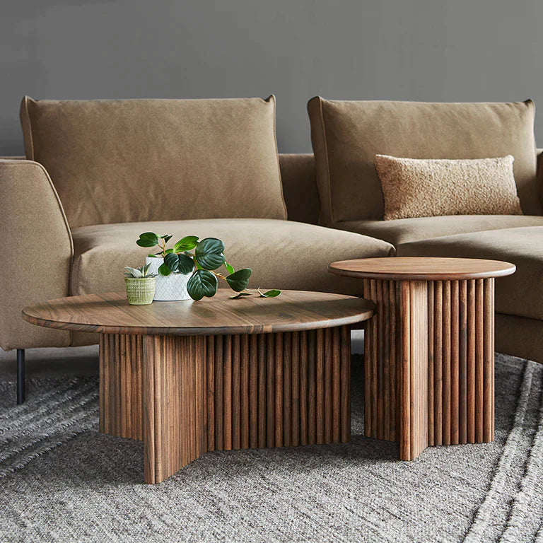 Gus* Modern Odeon Coffee Table - Walnut 4 - b - FURNITURE - coffee table - round Gus
