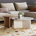 Gus* Modern Odeon Coffee Table - Walnut 4 - b - FURNITURE - coffee table - round Gus