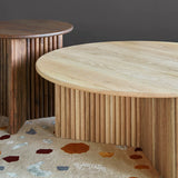 Gus* Modern Odeon Coffee Table - White Oak 4 - b - FURNITURE - coffee table - round Gus