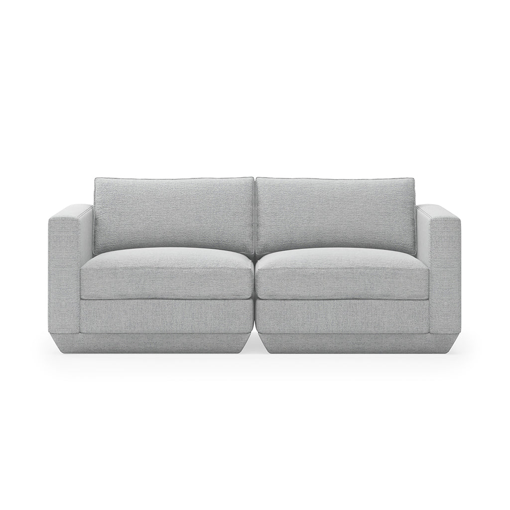 Gus* Modern Podium Two Piece 72" Sofa 8 - d - FURNITURE - modular - podium Gus Bayview Silver