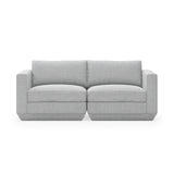 Gus* Modern Podium Two Piece 72" Sofa 8 - d - FURNITURE - modular - podium Gus Bayview Silver