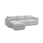 Gus* Modern Podium 4 Piece Sectional 8 - d - FURNITURE - modular - podium Gus Bayview Silver Left