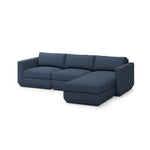 Gus* Modern Podium 4 Piece Sectional 8 - d - FURNITURE - modular - podium Gus Hanson Navy Right