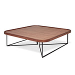 Gus* Modern Porter Coffee Table - Square 4 - c - FURNITURE - coffee table - square Gus Natural Walnut