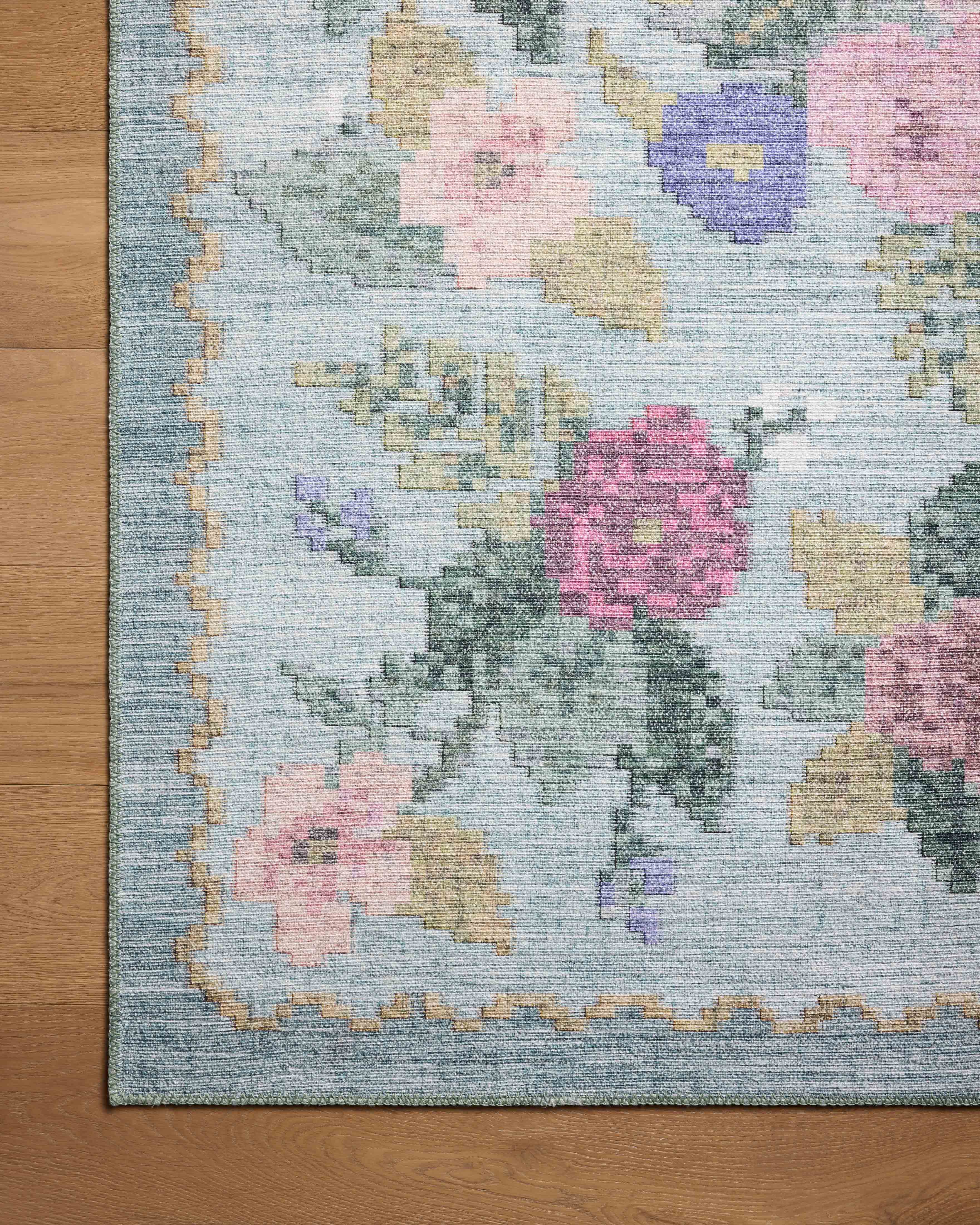 Rifle Paper Co. x Loloi Rosa Antique Rose Sky Rug 0-RUGS-patterned Loloi