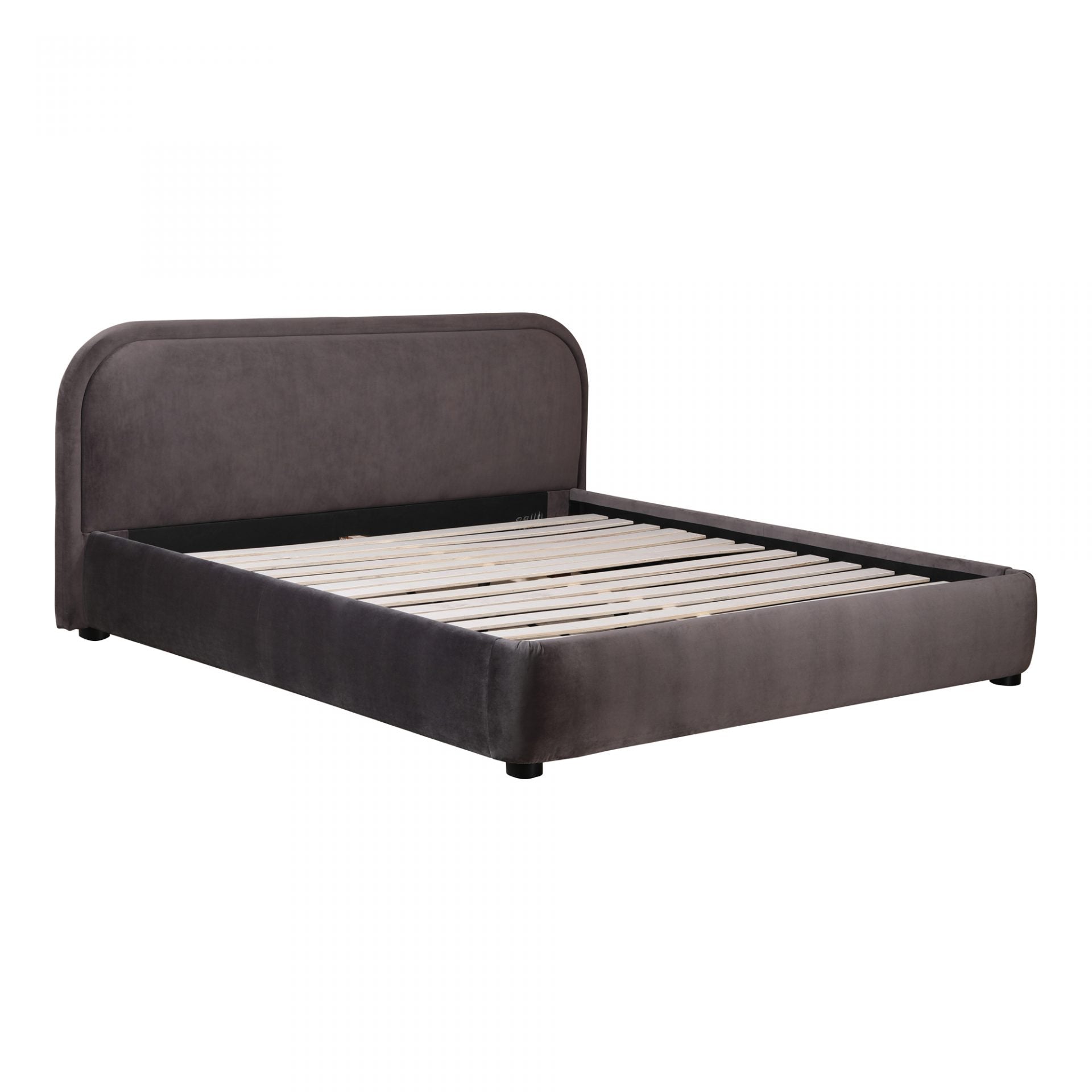 Calvin Charcoal Bed 13 - FURNITURE - bed Moe's Furniture