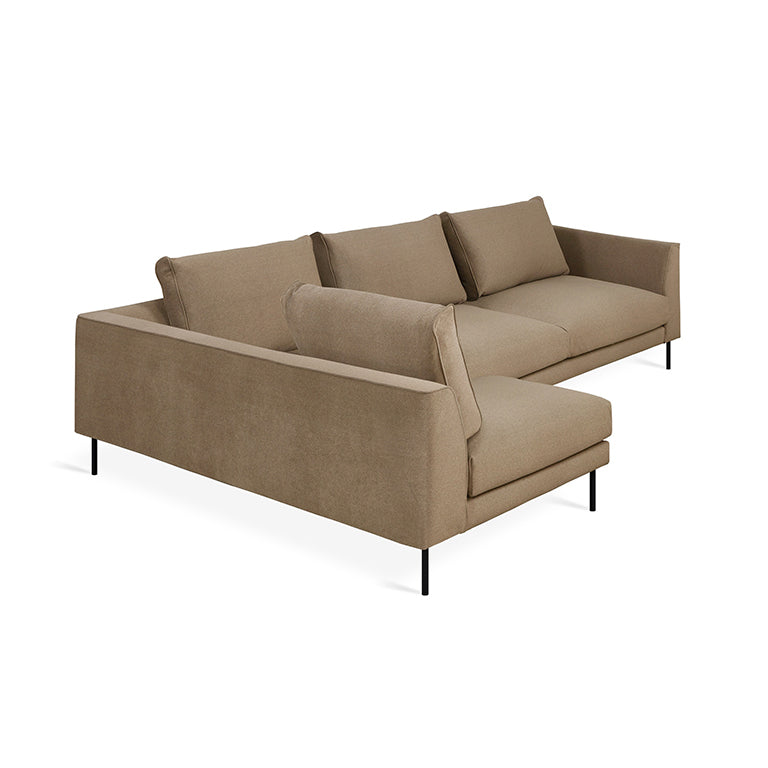 Gus* Modern Renfrew Sectional 2 - FURNITURE - sectional Gus Merino Mocha Left Facing