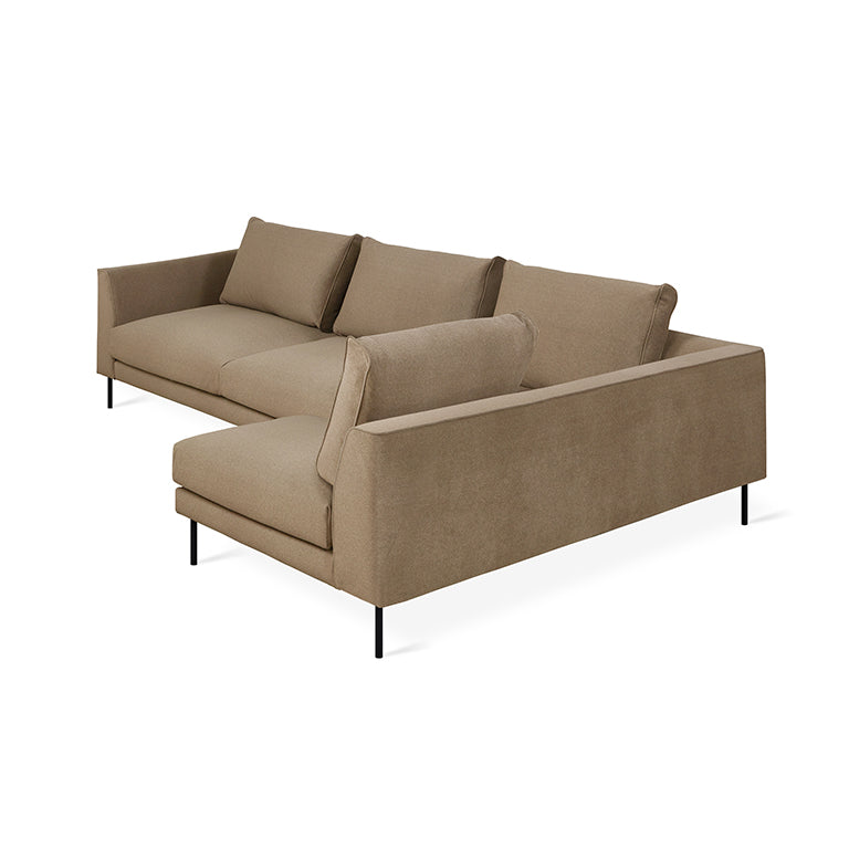 Gus* Modern Renfrew Sectional 2 - FURNITURE - sectional Gus Merino Mocha Right Facing