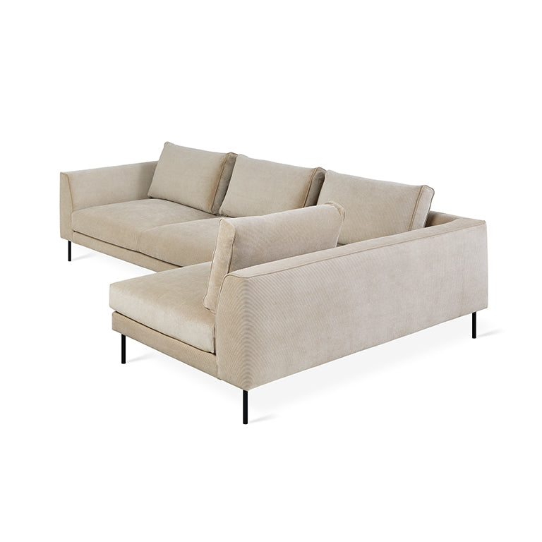 Gus* Modern Renfrew Sectional 2 - FURNITURE - sectional Gus Mersey Caribou Right Facing