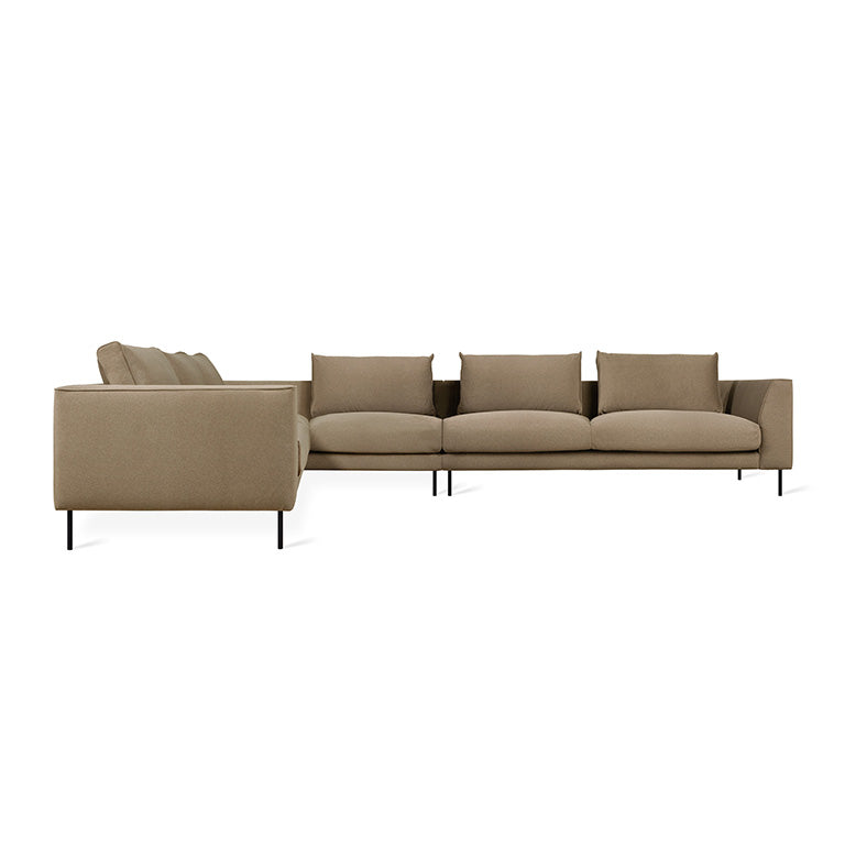 Gus* Modern Renfrew XL Sectional 2 - a - FURNITURE - sectional Gus Merino Mocha Left Facing