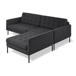 Gus* Modern Towne Bi-Sectional 2 - FURNITURE - sectional Gus Mowat Raven
