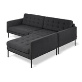 Gus* Modern Towne Bi-Sectional 2 - FURNITURE - sectional Gus Mowat Raven