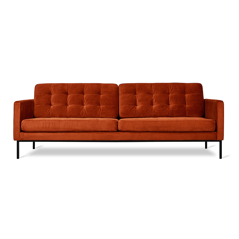Gus* Modern Towne 84" Sofa 1 - FURNITURE - sofa Gus Velvet Russet