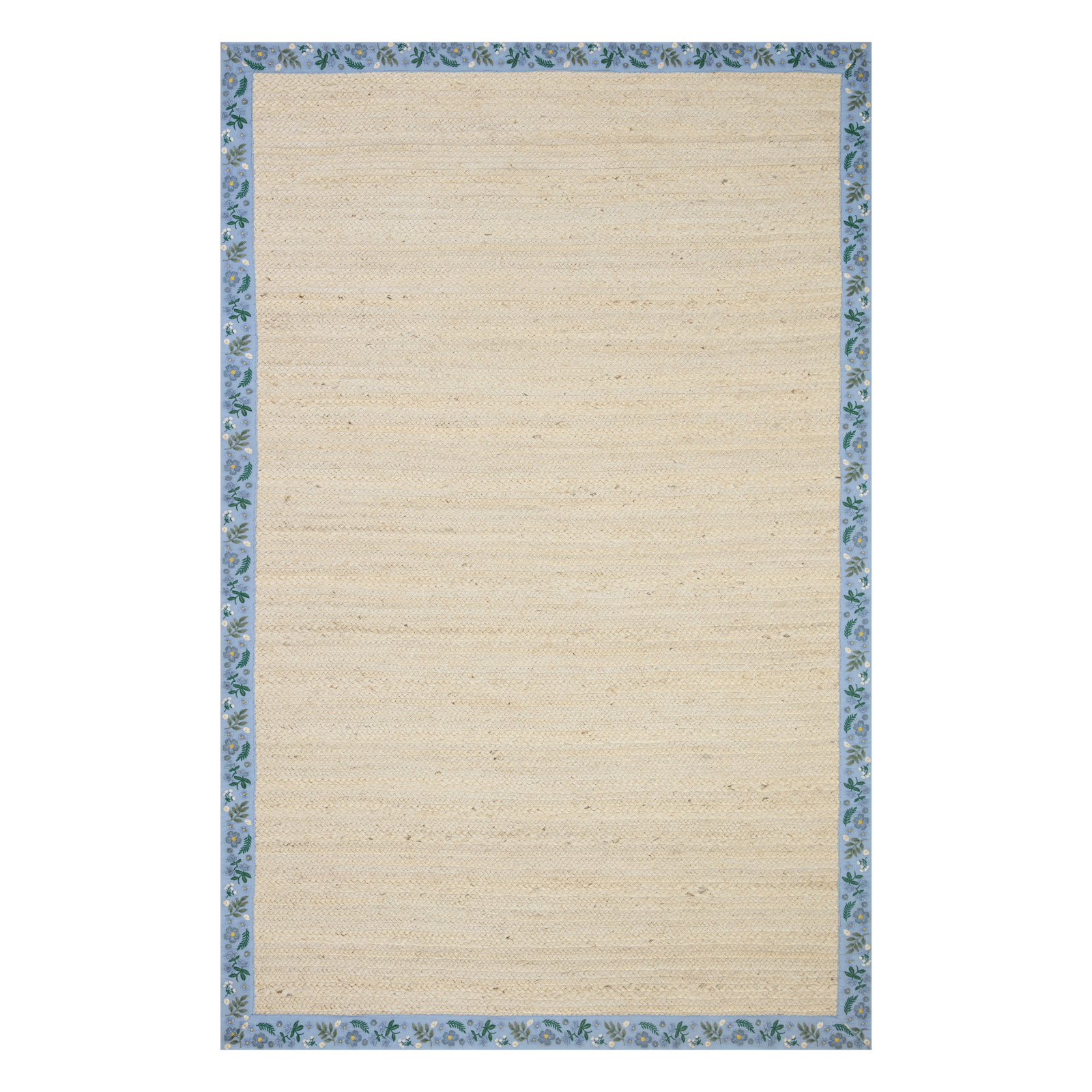 Rifle Paper Co. x Loloi Costa Ivory / Periwinkle Rug 1-RUGS-patterned Loloi